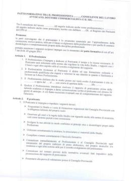patto formativo - consiglio provinciale di isernia