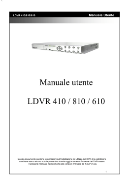 Manuale DVR410/810/610 (4/8/16ch) ITA