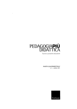 La didattica dell`esecuzione musicale per la
