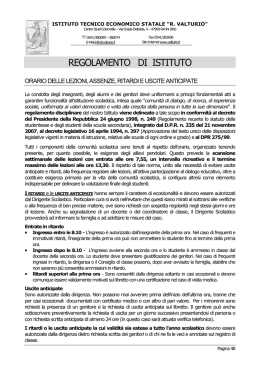 regolamento di istituto