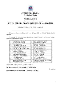 VERBALE 6 DEL 30-03-2009