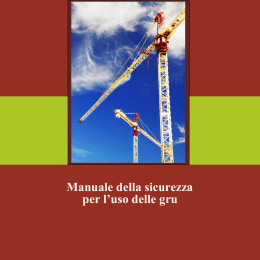 Manuale della sicurezza per l`uso delle gru