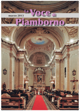 marzo 2013 - Parrocchia di Piamborno