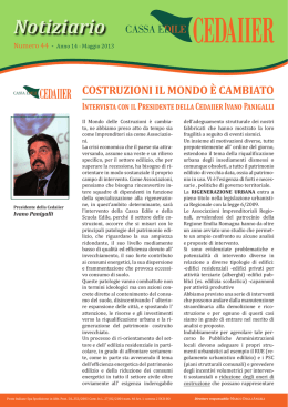 Intervista con il Presidente della Cedaiier Ivano Panigalli