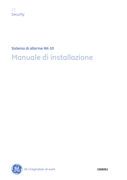Sistema di allarme NX-10 Manuale di installazione