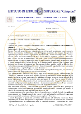 Contributi scolastici - Liceo Scientifico G. Asproni