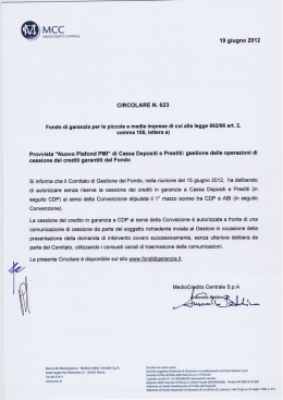 MCC - Banca del Mezzogiorno