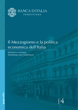 Il Mezzogiorno e la politica economica dell`Italia