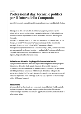 Corriere del Mezzogiorno. 13 Maggio 2015