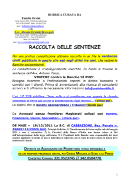 Non costa nulla e vieni aggiornato sulle sentenze pi&ugrave;