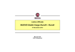 NUOVO Doblò Cargo Euro5+ / Euro6