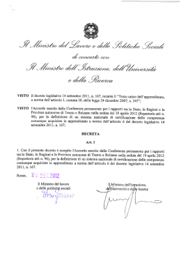 Decreto Interministeriale 26 settembre 2012