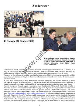 Zonderwater El Alamein (20 Ottobre 2002)