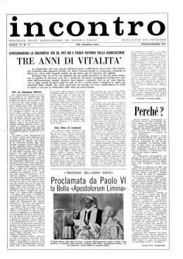 ANNO II / N° 3 - pietroepaolo.org