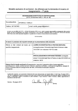 CV - Università degli Studi di Verona