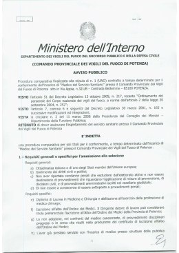 Leggi Avviso - Provincia di Potenza
