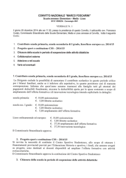 Verbale1 Commissario straordinario - Marco Foscarini