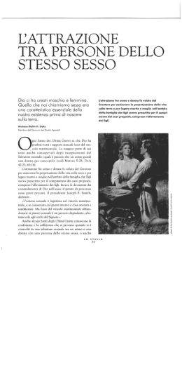 l`attrazione tra persone dello stesso sesso - Same