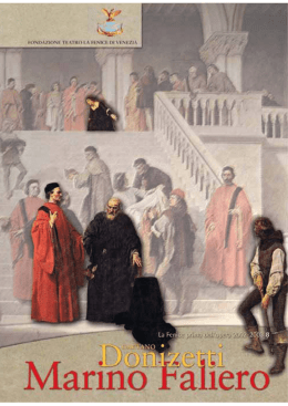 L`immaginario scenico di Marino Faliero