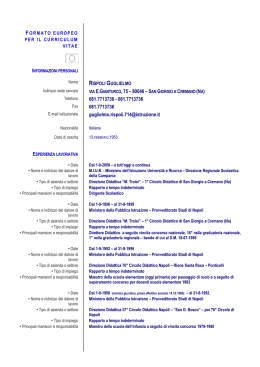 Guglielmo Rispoli - ISTITUTO COMPRENSIVO “M. TROISI”
