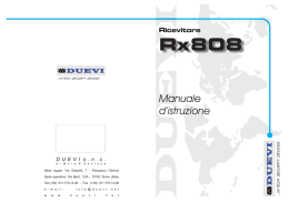 Manuale d`istruzione
