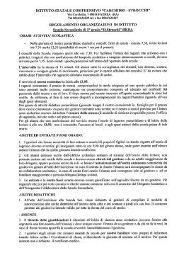 ISTITUTO STATALE COMPRENSIVO &ldquo;CARCHIDIO &laquo; STROCCHI&rdquo;