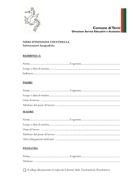 Modulistica Nido Coccinella