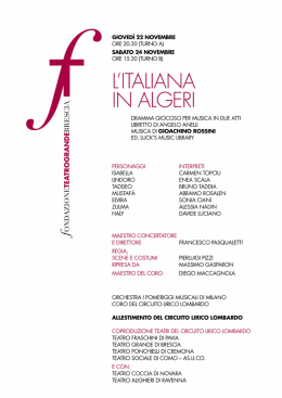 L`ITALIANA IN ALGERI