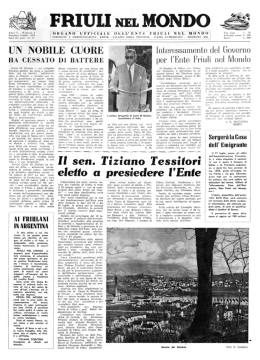 Friuli nel Mondo n. 6 settembre 1953