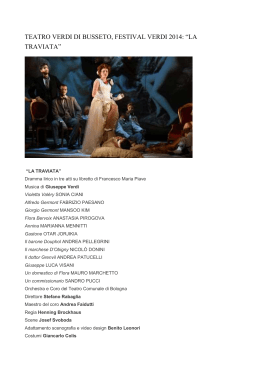 teatro verdi di busseto, festival verdi 2014: “la traviata”
