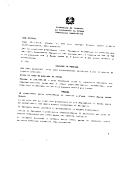 Ordinanza - Vendite Giudiziali