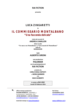 IL COMMISSARIO MONTALBANO - UNA FACCENDA