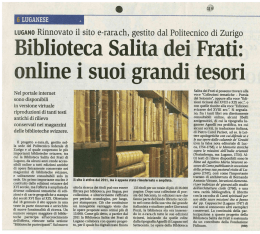 Leggere l`articolo pubblicato sul Giornale del Popolo