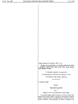 Testo da BUR - Consiglio Regionale del Veneto