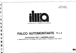 Palco automontante ILMA 9x4