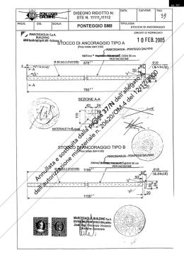 Autorizzazione ministeriale - Ponteggi metallici fissi