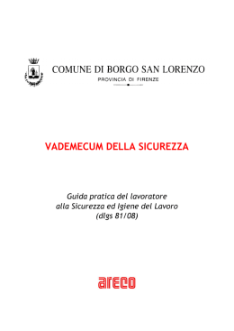 SICUREZZA ed IGIENE DEL LAVORO