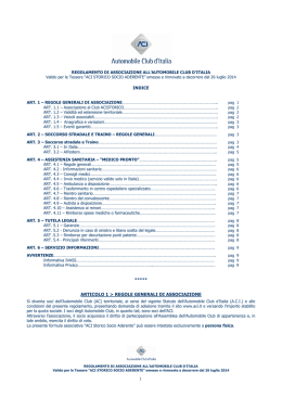 articolo 1 > regole generali di associazione