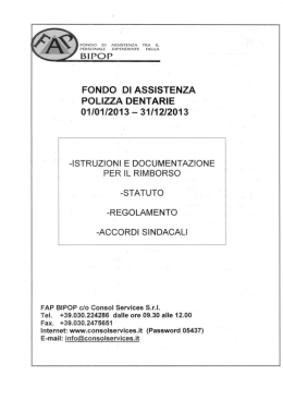 libretto fap 2013 - CONSOL SERVICES Srl