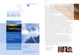 Programma_Osteology_Rimini_A5 - Luca De Stavola, odontoiatra