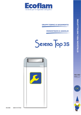 manuale Serena Top 3S - Certificazione energetica