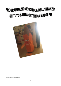 programmazione pdf - Istituto "Santa Caterina" Madri Pie