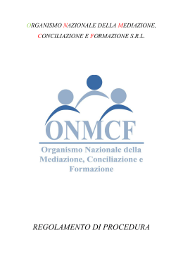 Regolamento ONMCF
