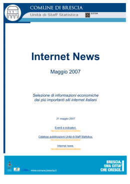 Internet News - Comune di Brescia