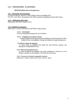 Relazione Previsionale e Programmatica 2014