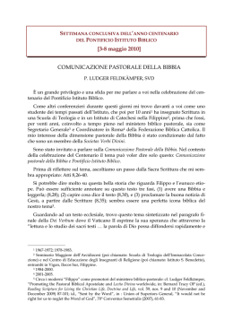 testo italiano - Pontificio Istituto Biblico