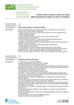 verbali Offene Veranstaltung in Boz