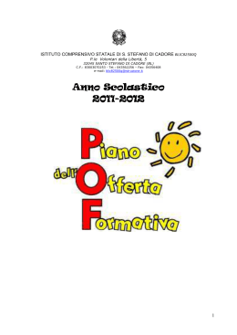 POF 2011-2012 da inviare - Istituto Comprensivo Santo Stefano di
