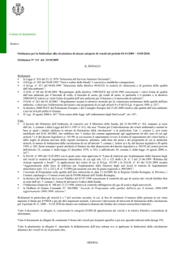 ordinanza N&deg; 111 del 23/10/2009 - Arpae Emilia