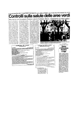 Documento1 - Rassegna Stampa